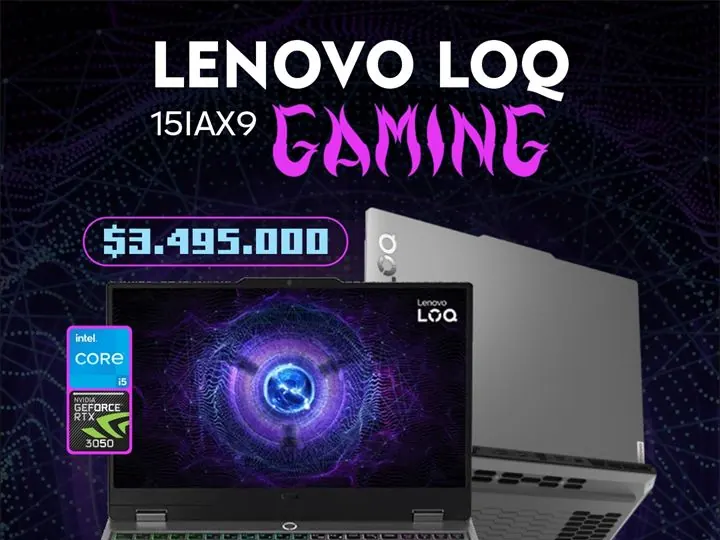 Laptop Lenovo LOQ Gaming disponible en ASERVITECH